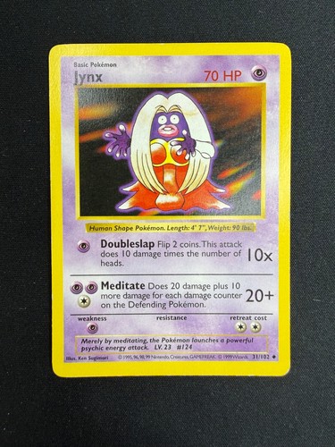 Pokemon jynx 102 set base - jynx,