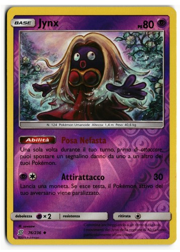 Pokémon jynx 236 reverse - pokémon,