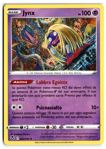 Pokémon jynx 062 - jynx, 062/195