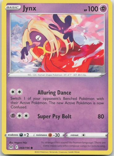 Jynx 068 196 common lost - common,