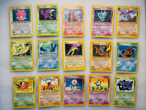 Lotto carte pokemon set neo - lotto,