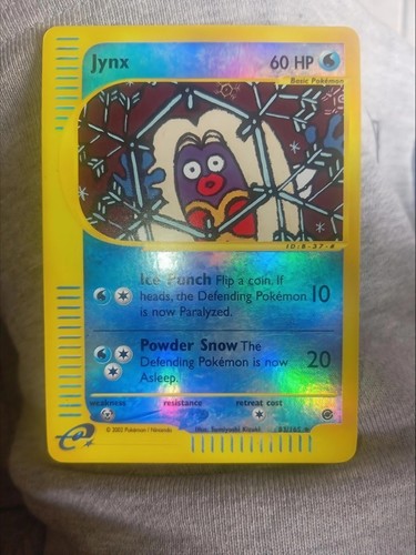 Carta pokemon jynx holo - carta,