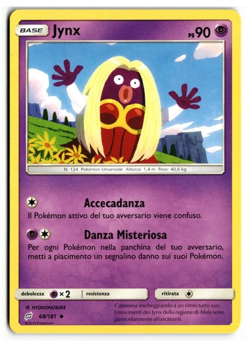 Pokémon jynx 181 gioco - pokémon, 68/181