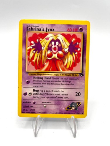Carta pokemon sabrina jynx - sabrina's,