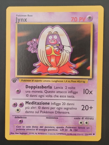 Pokemon jynx 102 - pokemon, 1°